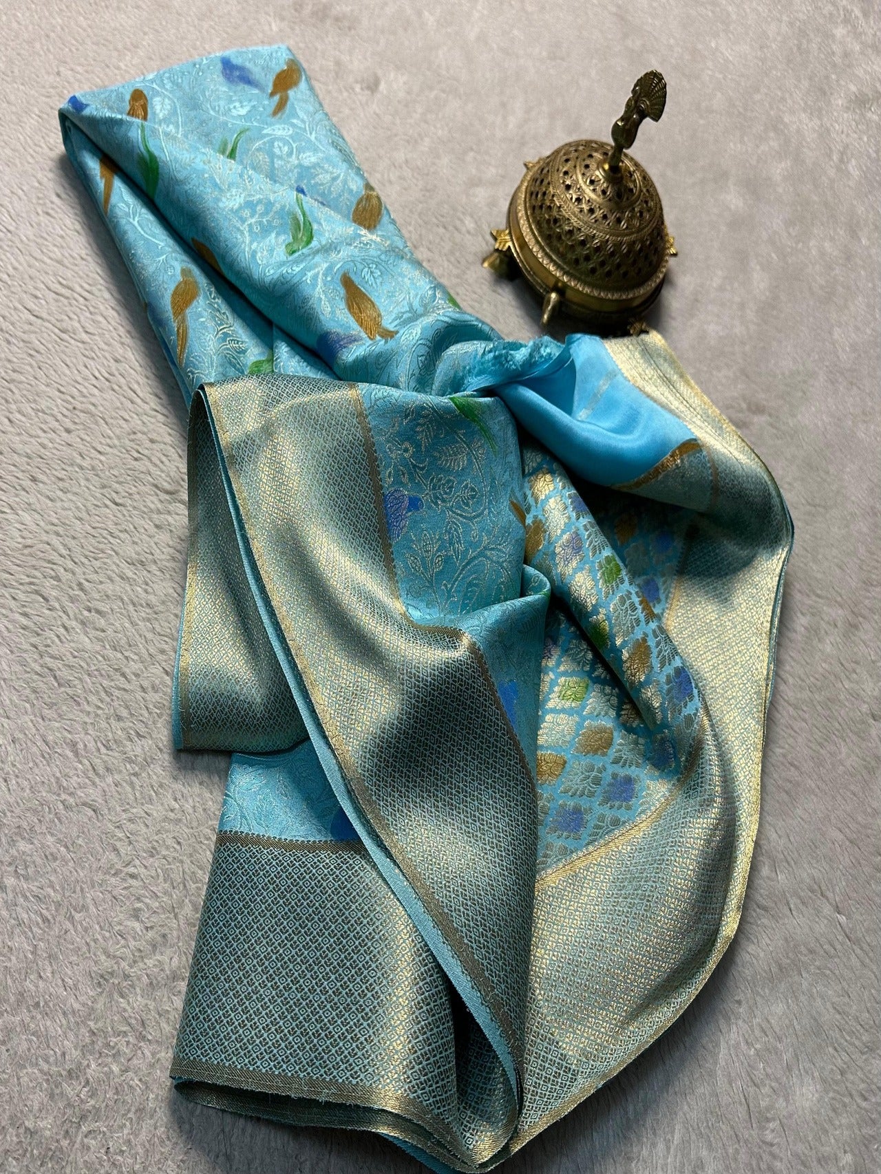 Luxurious Pure Brocade Mysore Silk Saree