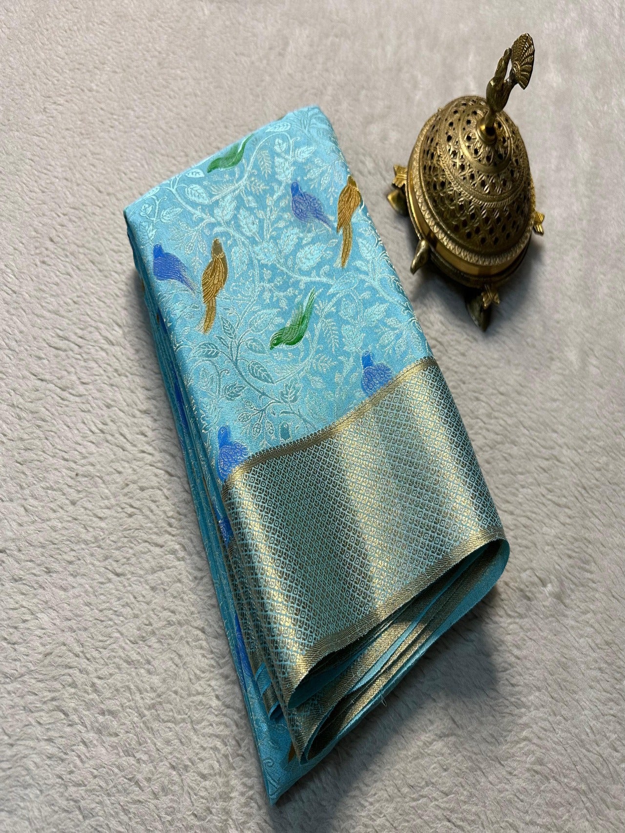 Luxurious Pure Brocade Mysore Silk Saree