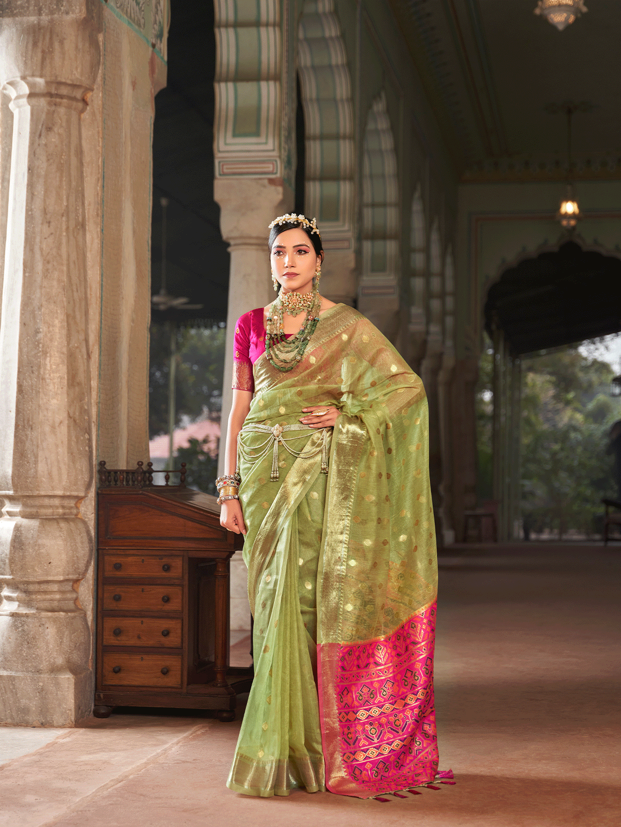 Elegant Khicha Silk Saree