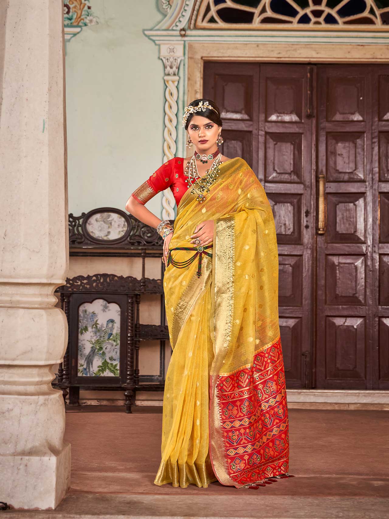 Elegant Khicha Silk Saree