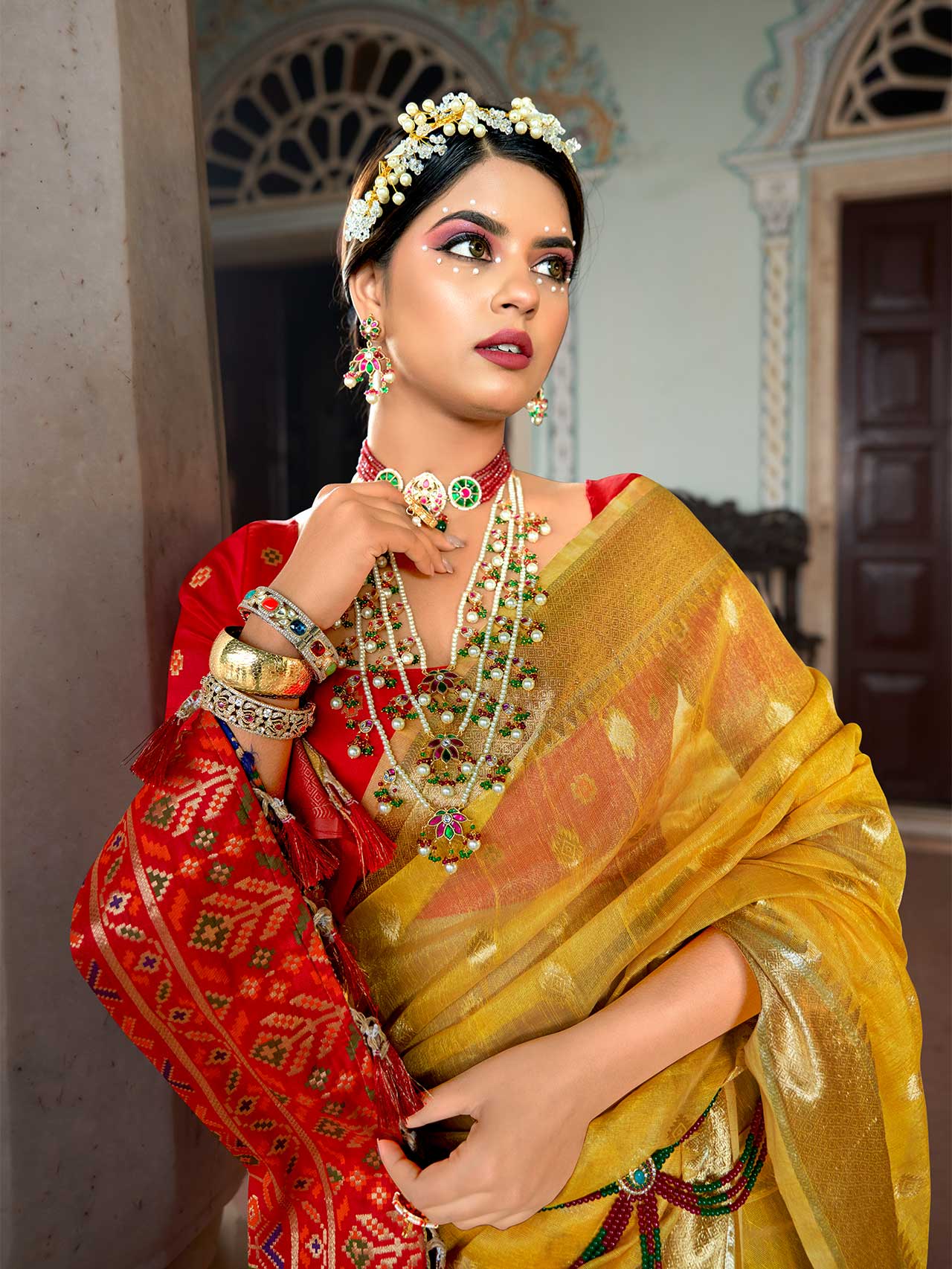Elegant Khicha Silk Saree
