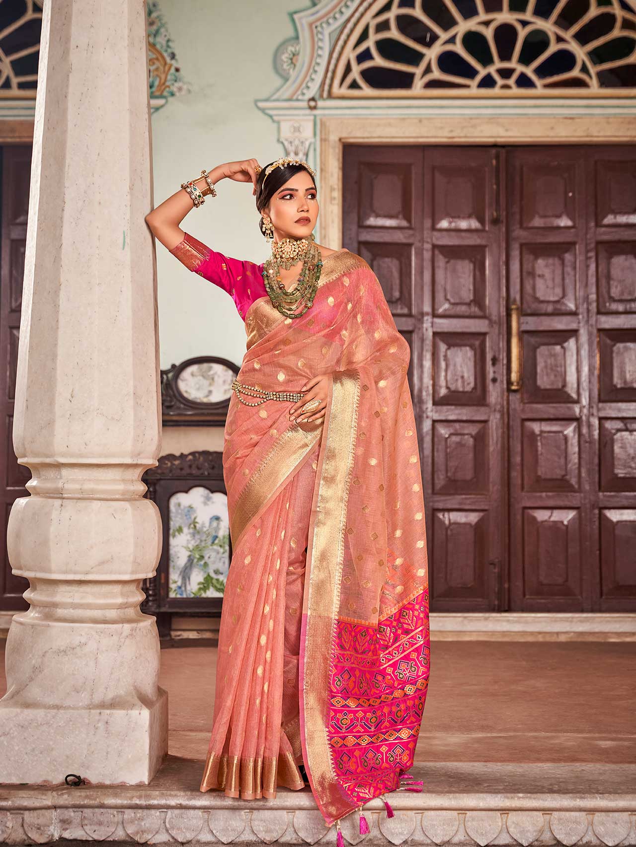 Elegant Khicha Silk Saree