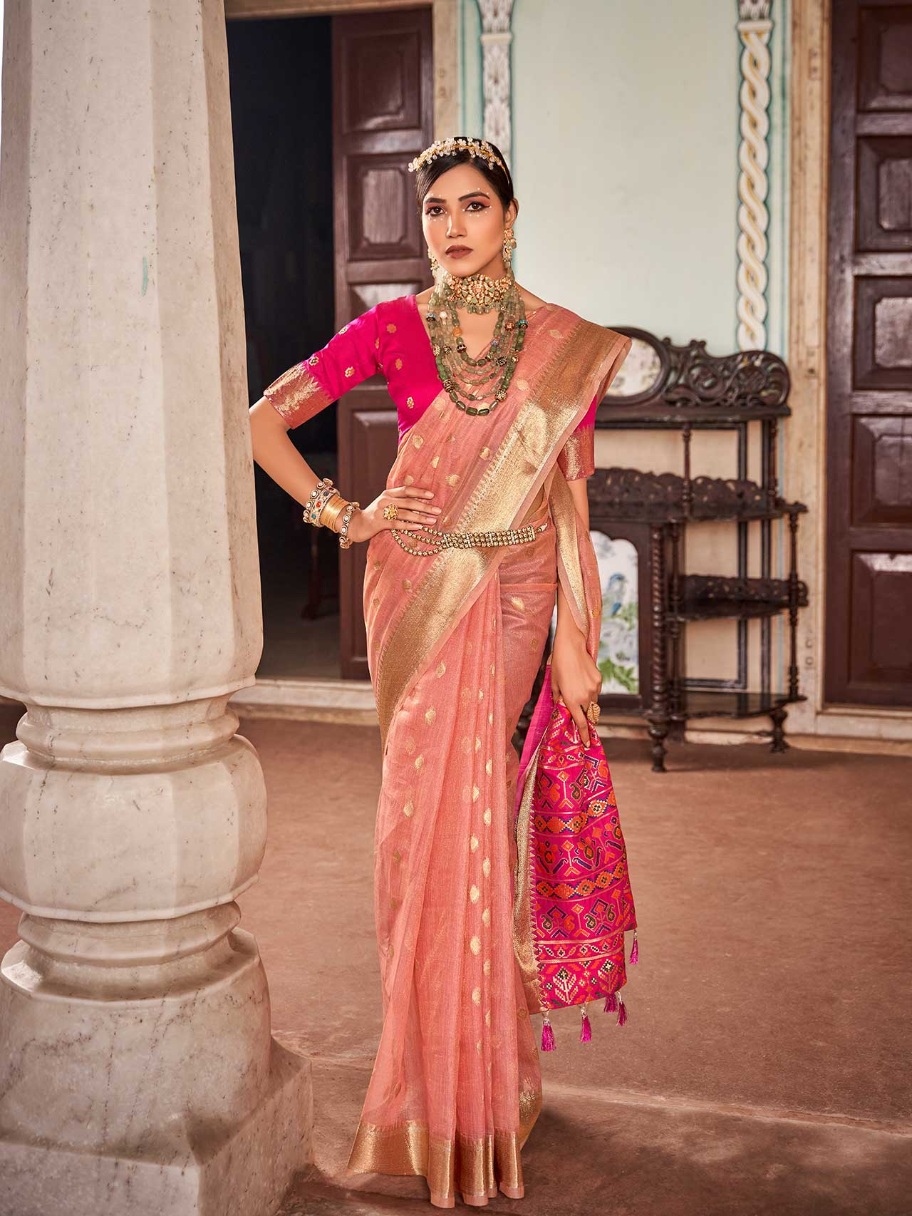 Elegant Khicha Silk Saree