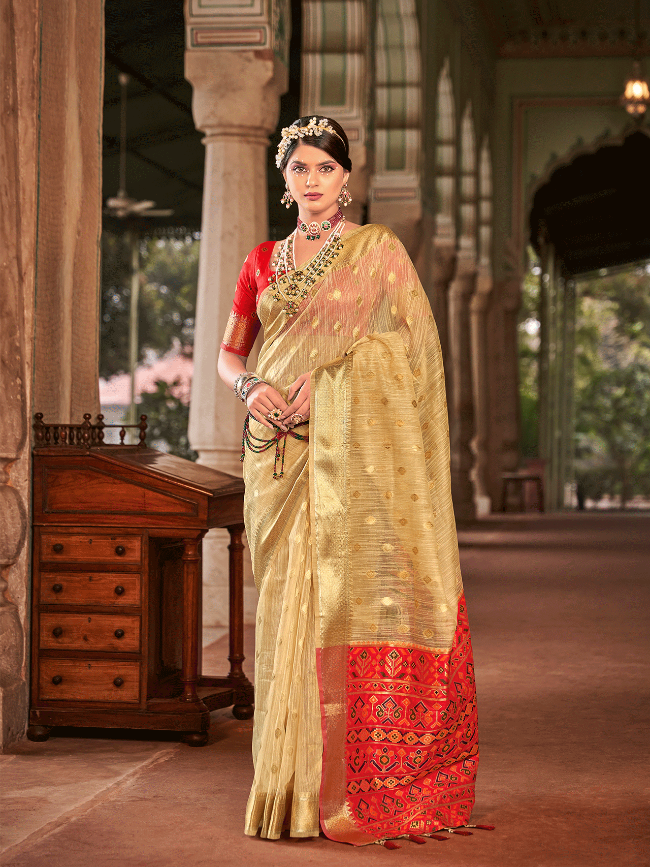 Elegant Khicha Silk Saree