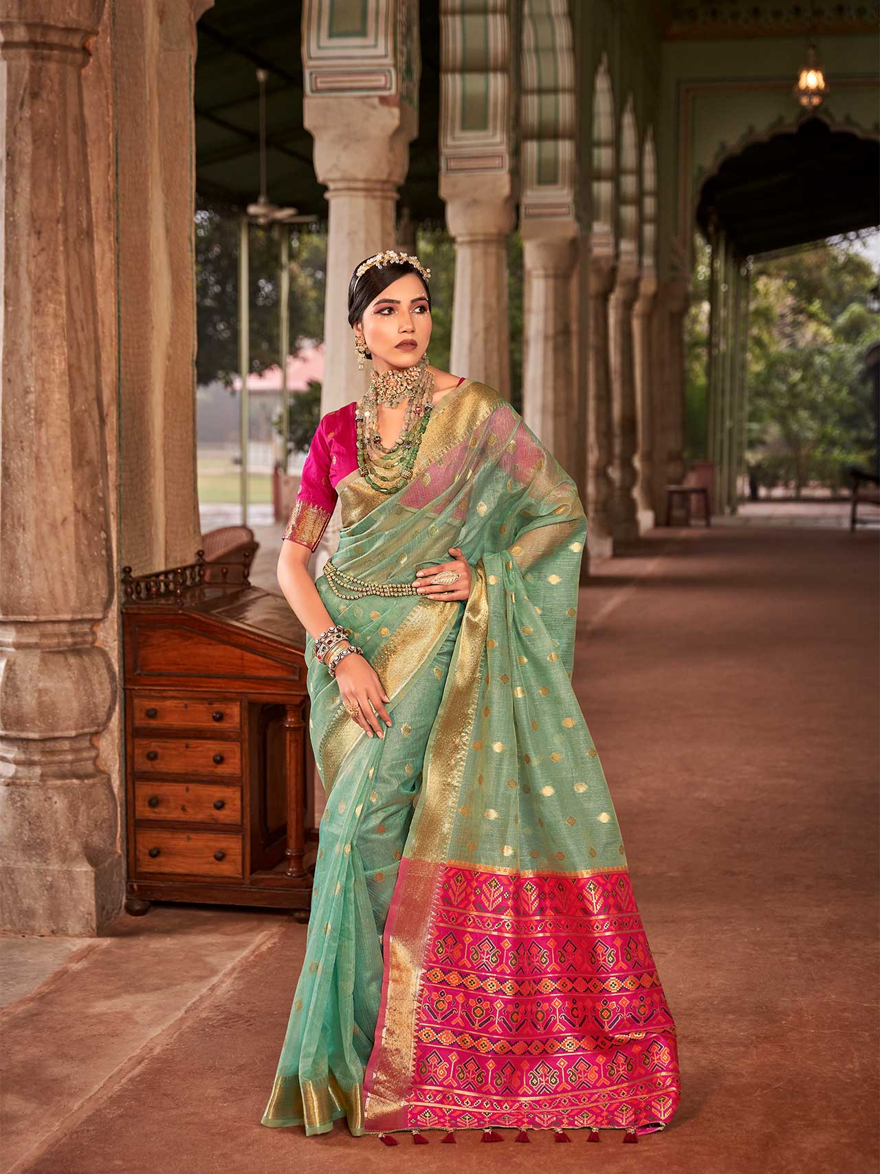 Elegant Khicha Silk Saree