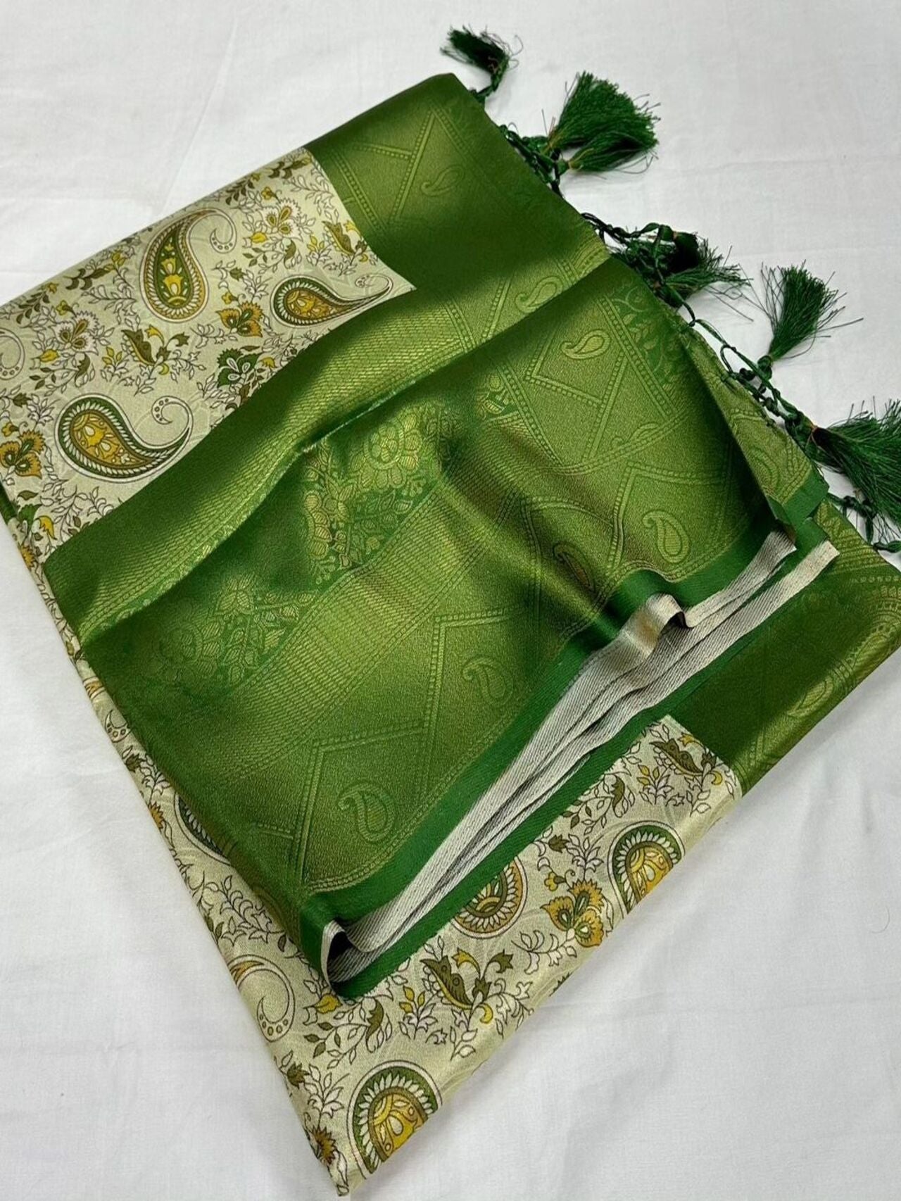 Stylish Digital Printed Softy Silk Saree