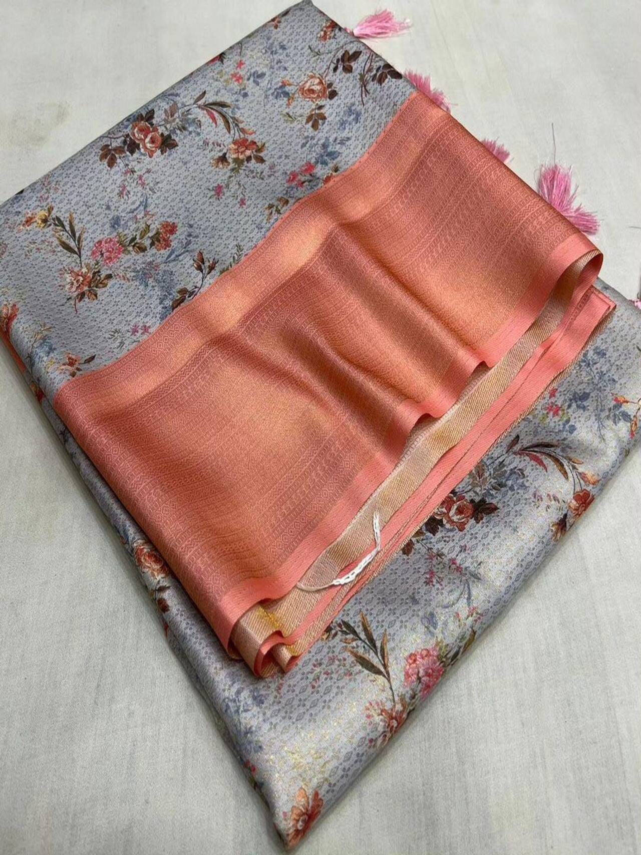 Graceful Digital Printed Softy Silk Saree