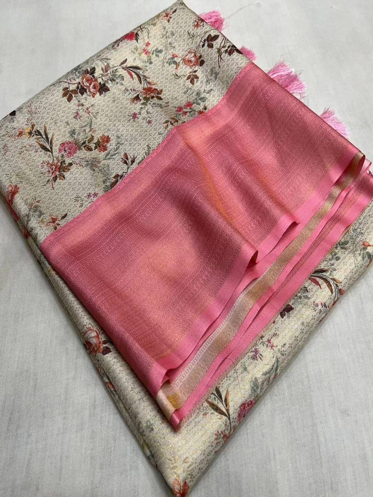 Graceful Digital Printed Softy Silk Saree