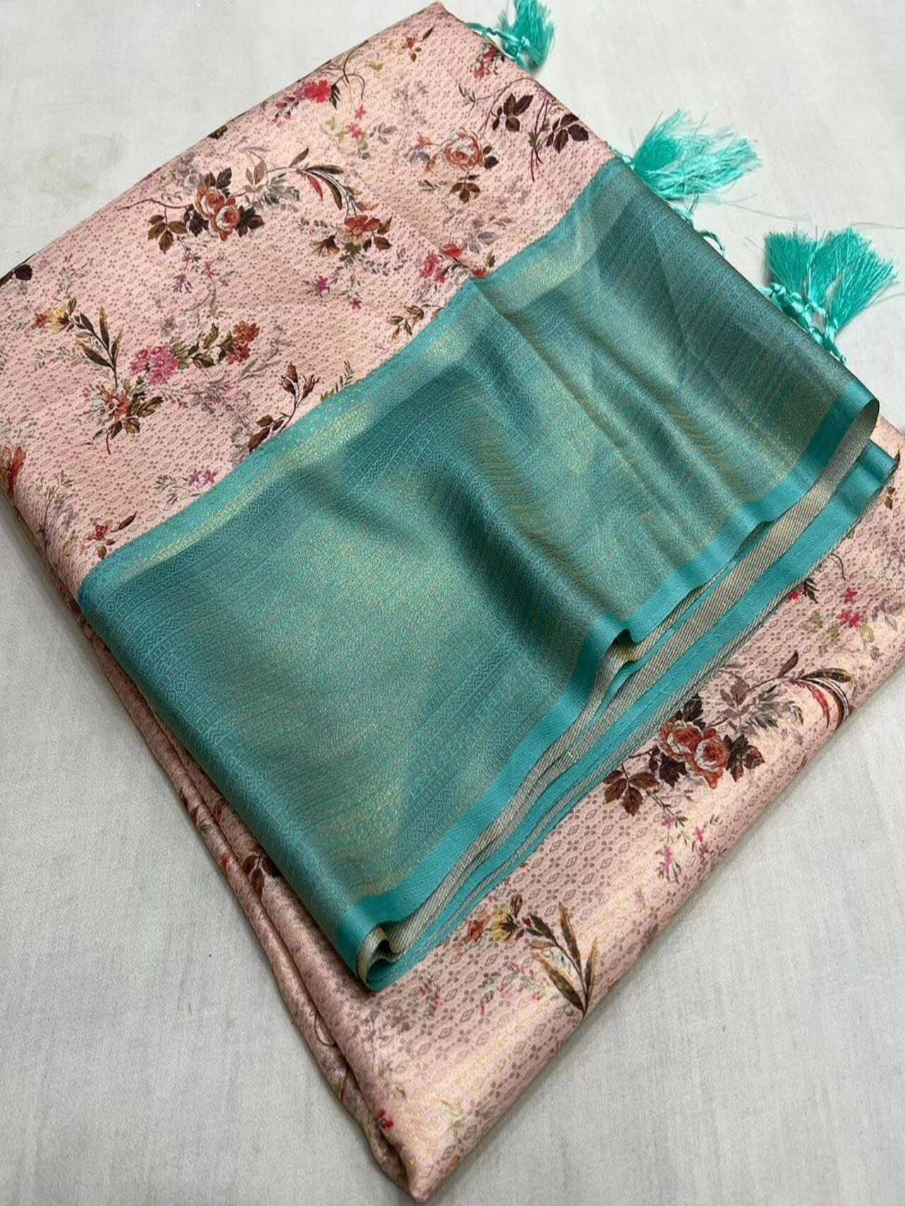 Graceful Digital Printed Softy Silk Saree