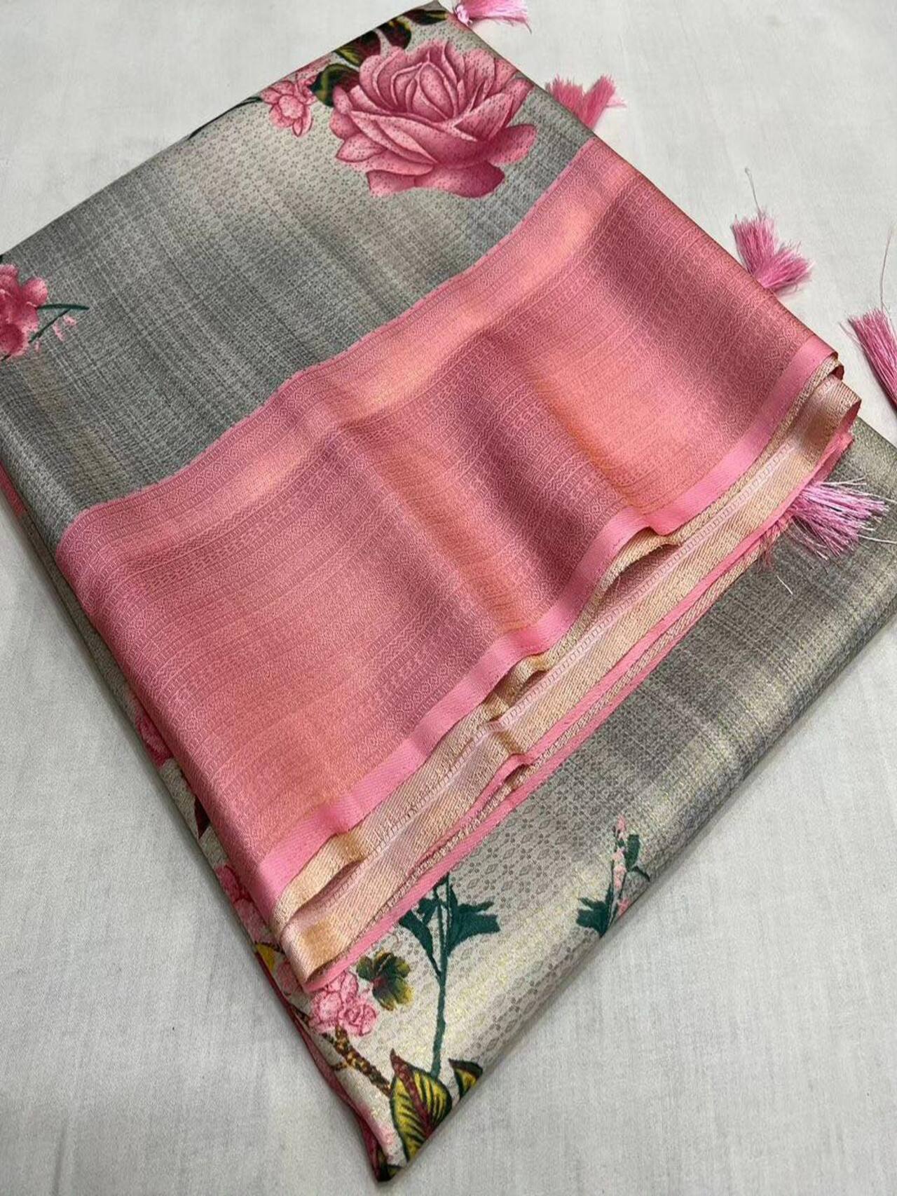 Softy Silk Saree with Stunning Digital Prints