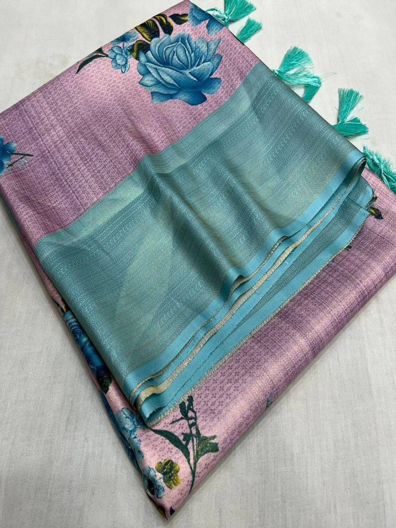 Softy Silk Saree with Stunning Digital Prints