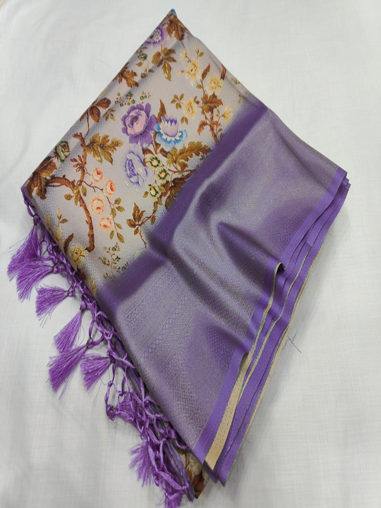 Luxurious Silk Digital Printed Saree