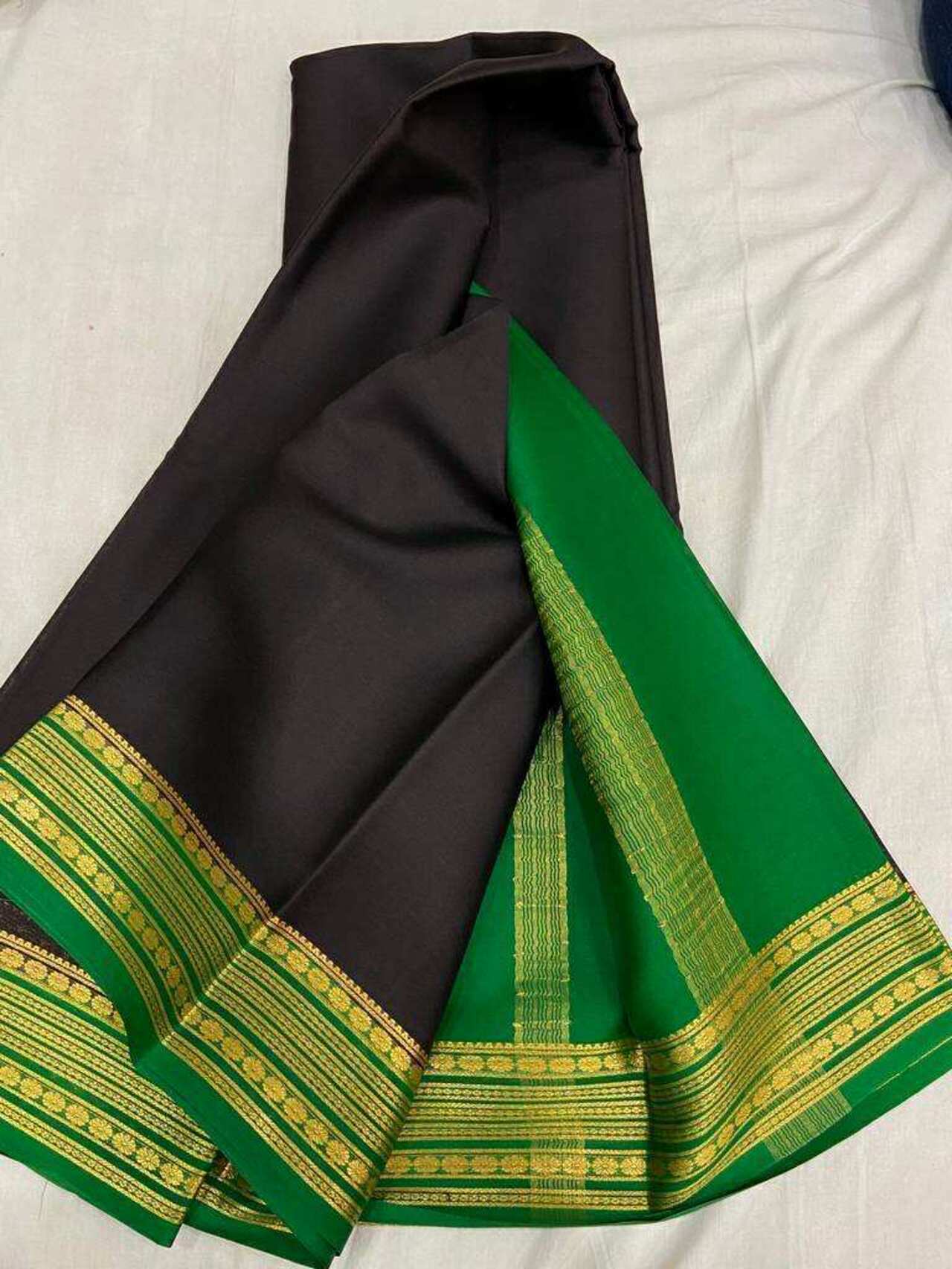 Mysore Crepe Silk Saree for Women Soft & Lightweight with Elegant Zari Work