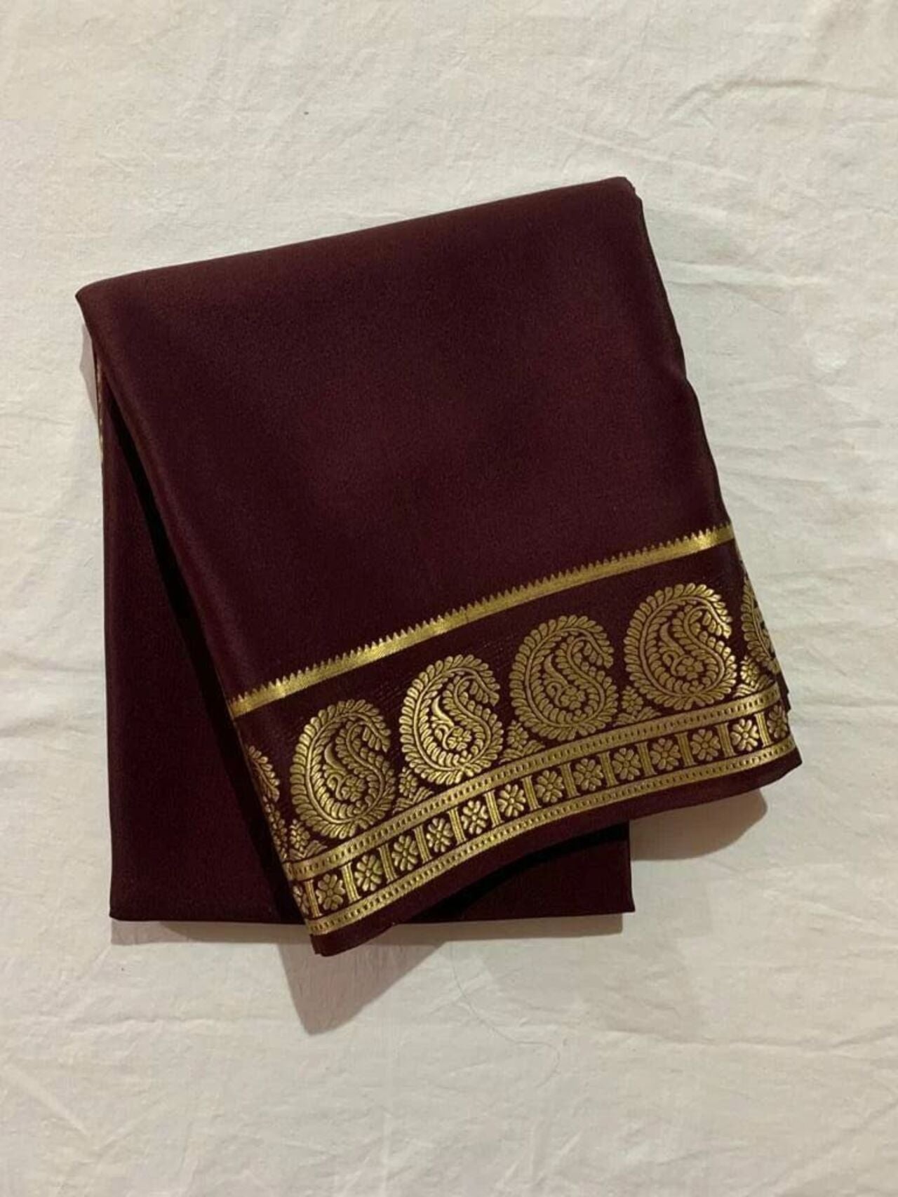 Classic Mysore Silk Saree | COFEE