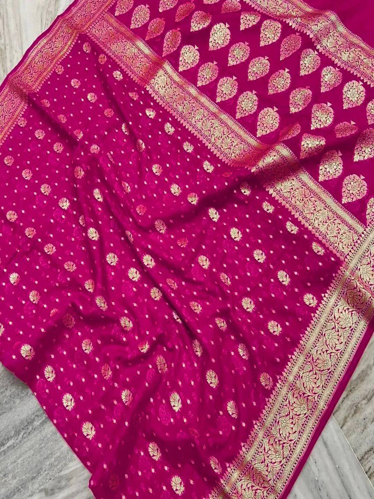 Premium Soft Silk Saree with Rich Pallu | PINK