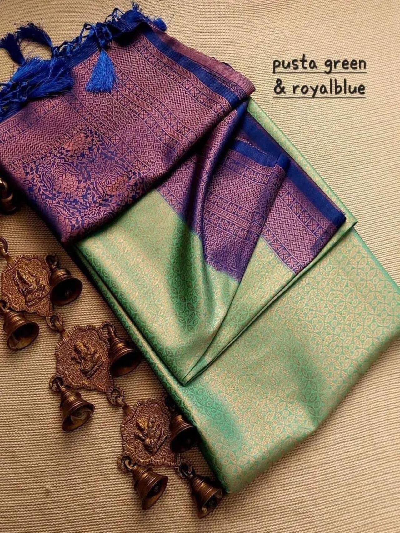 Premium Softy Silk Saree | PISTABLUE