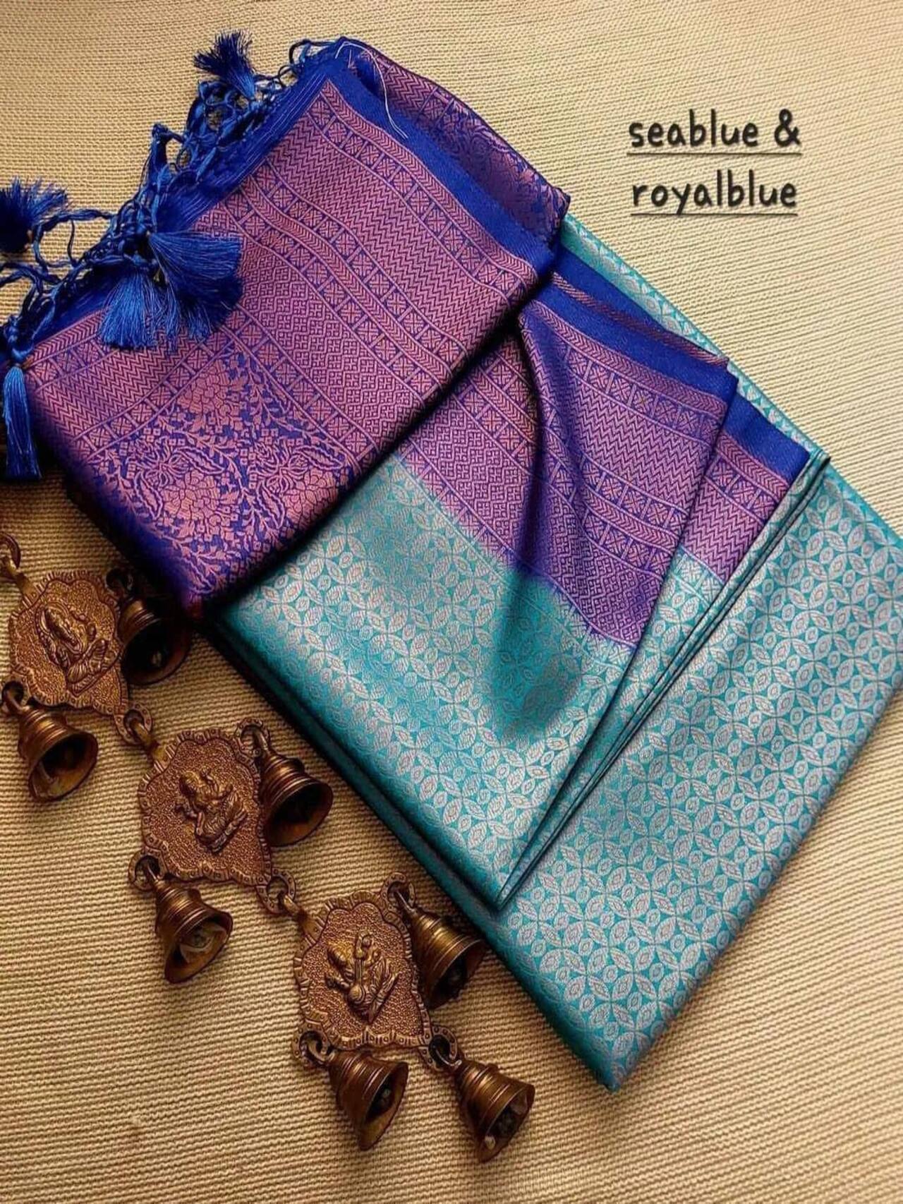 Premium Softy Silk Saree | SEABLUE