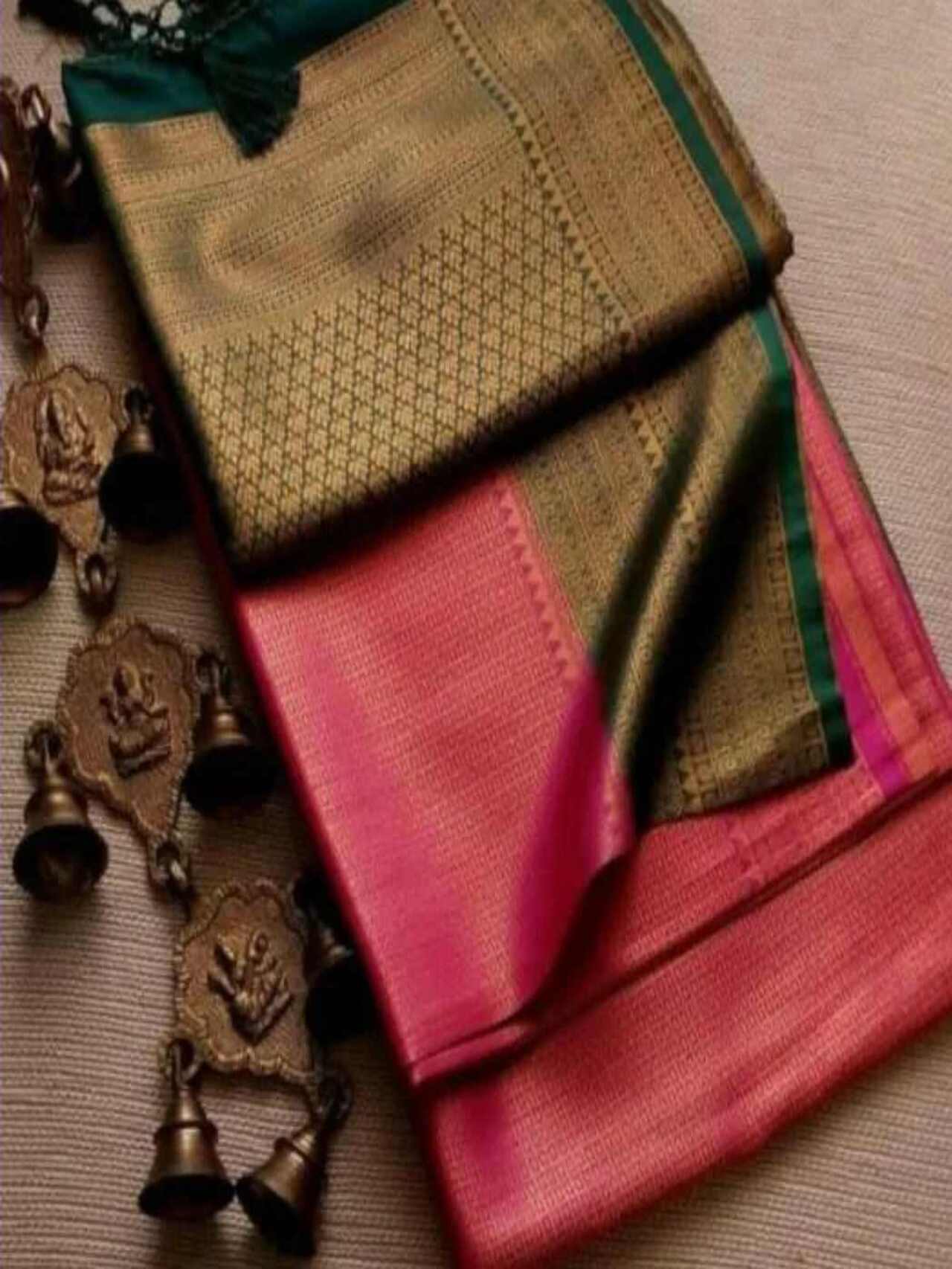 Smooth Softy Silk Saree | PEACHGREEN