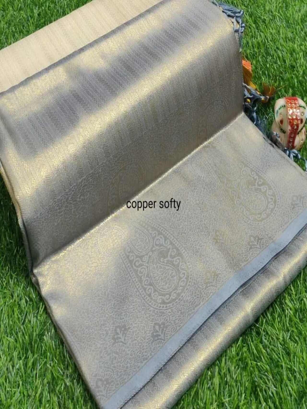 Luxurious Softy Silk Saree | GREY