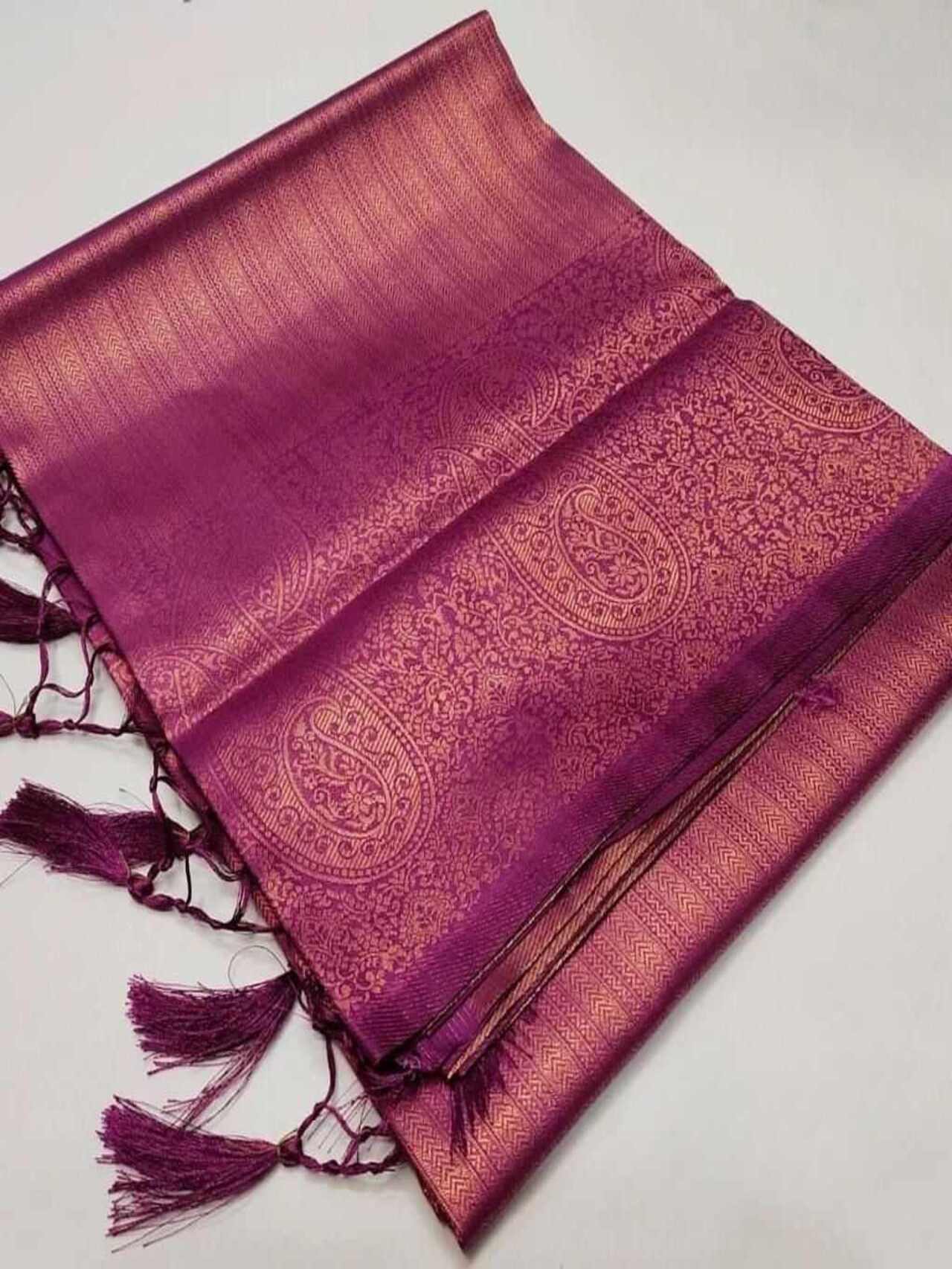 Luxurious Softy Silk Saree | PURPLE